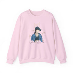 Stay Cool Girl Sweatshirt — Casual Graphic Crewneck for Teens & Young Women