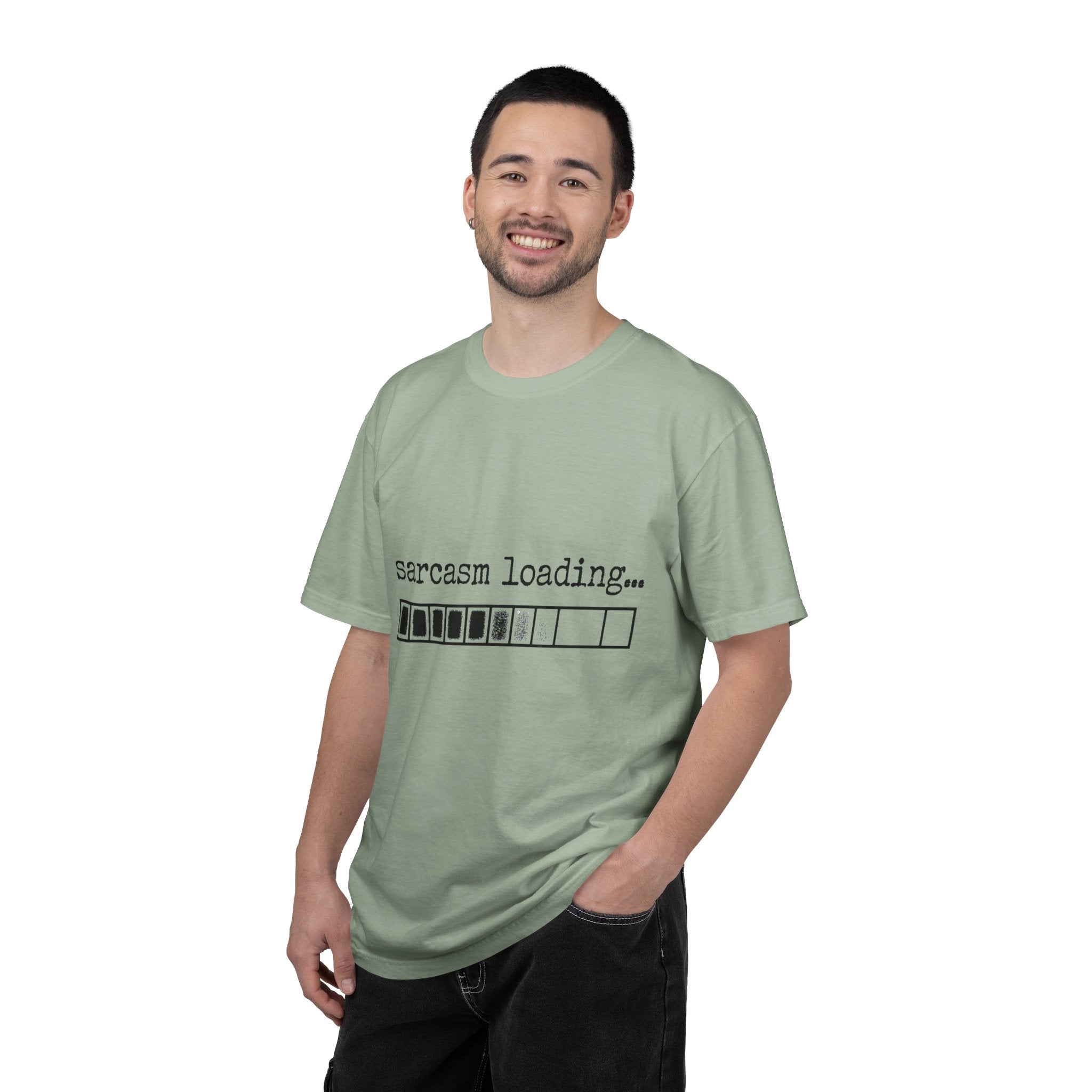 Sarcasm Loading T-Shirt — Funny Graphic Tee for Sarcastic Humor Lovers