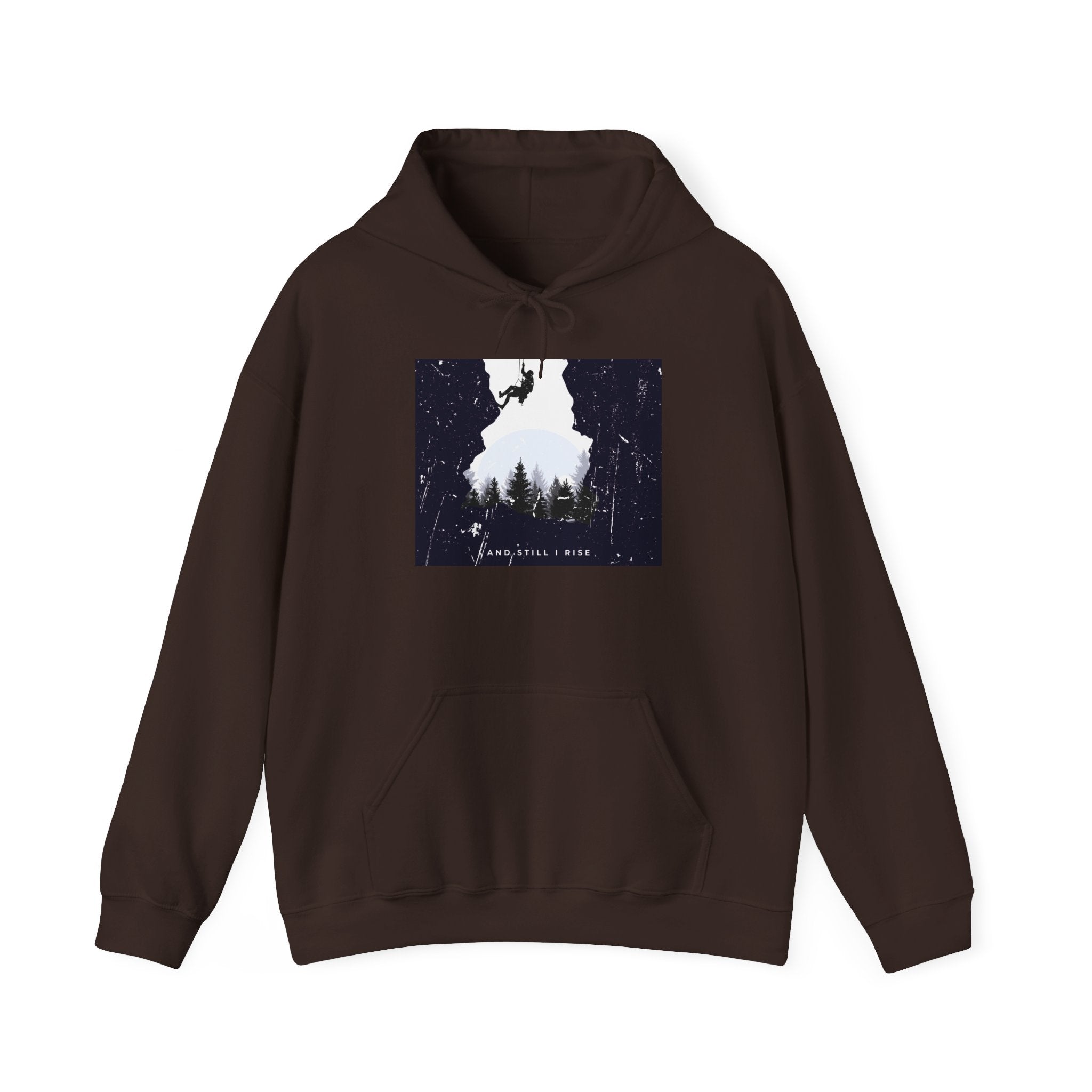 Forest Silhouette Hoodie — 'Come Follow Me' Outdoor Adventure Sweatshirt