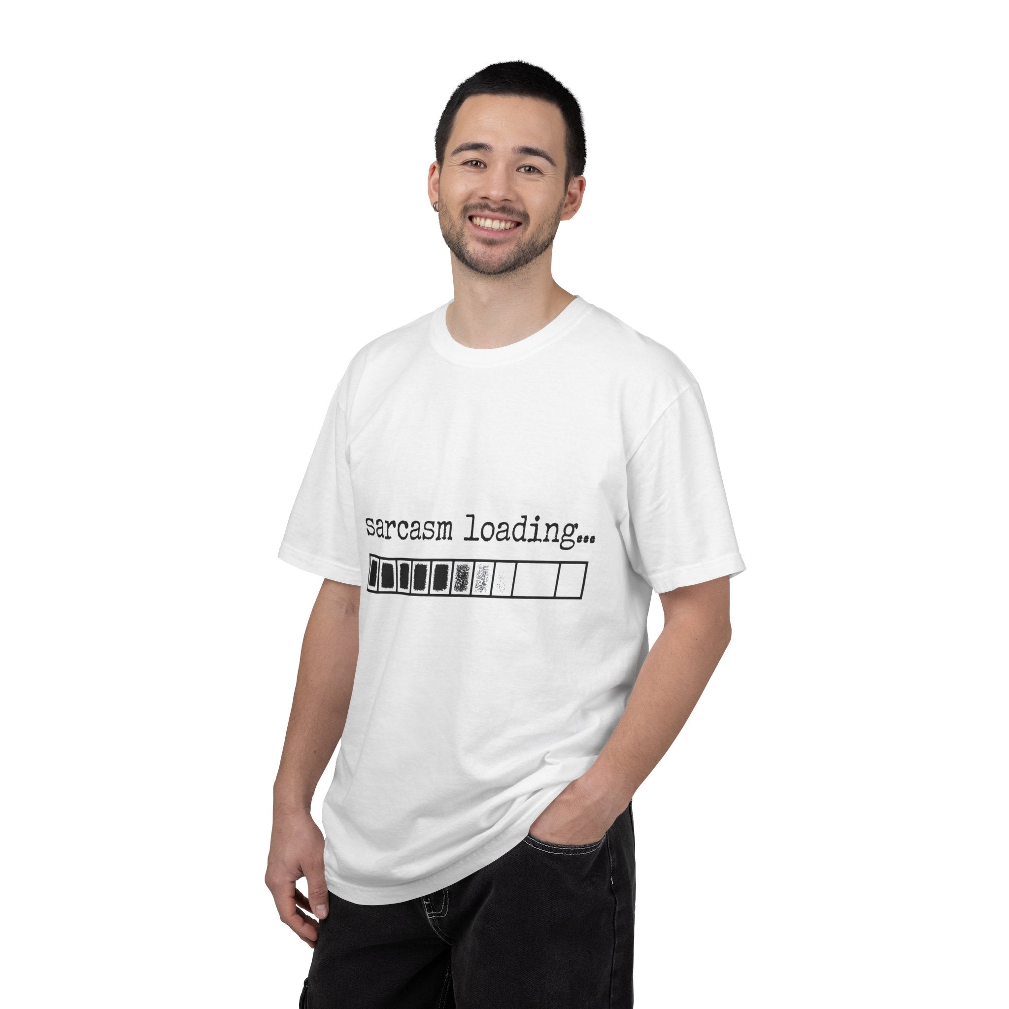 Sarcasm Loading T-Shirt — Funny Graphic Tee for Sarcastic Humor Lovers