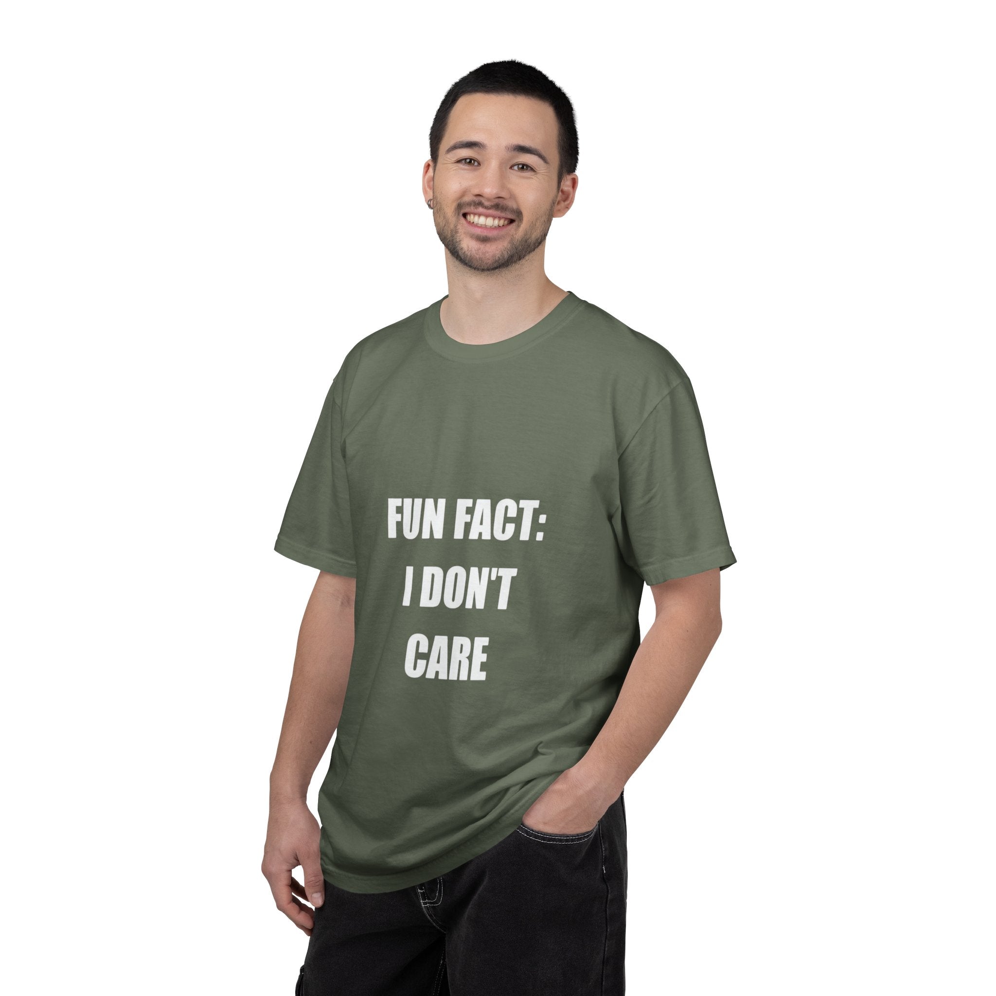I Don't Care T-Shirt — Funny Graphic Tee, 'FUN FACT: I DON'T CARE' Casual Statement Shirt