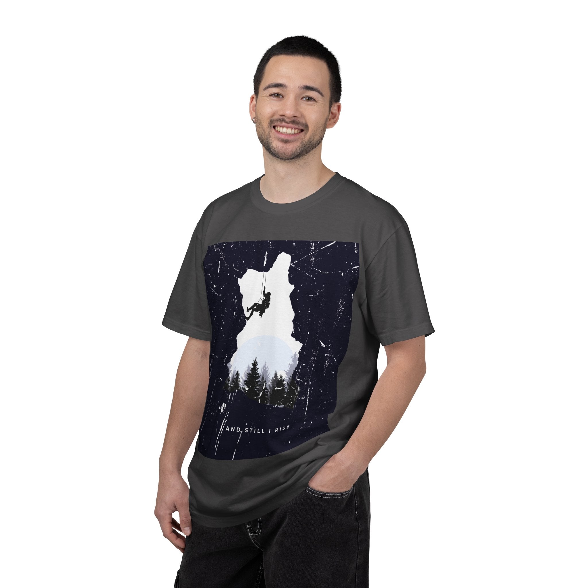 Climber Silhouette T-Shirt — And Still I Rise Mountain Adventure Tee