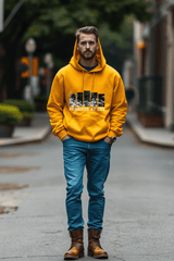 Mustard Yellow Sea Paradise Hooded Sweatshirt