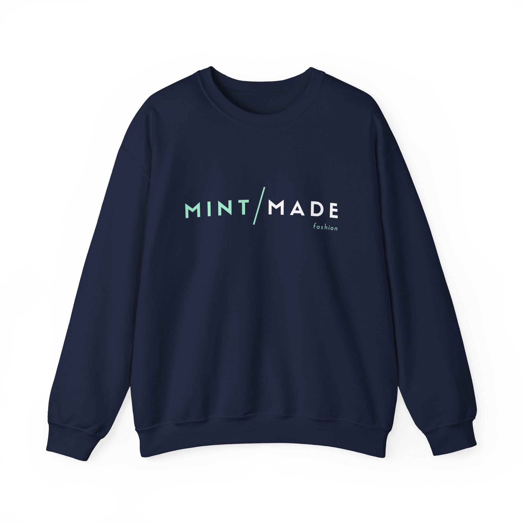 Mint Made Crewneck Sweatshirt — Minimal Logo Cozy Pullover
