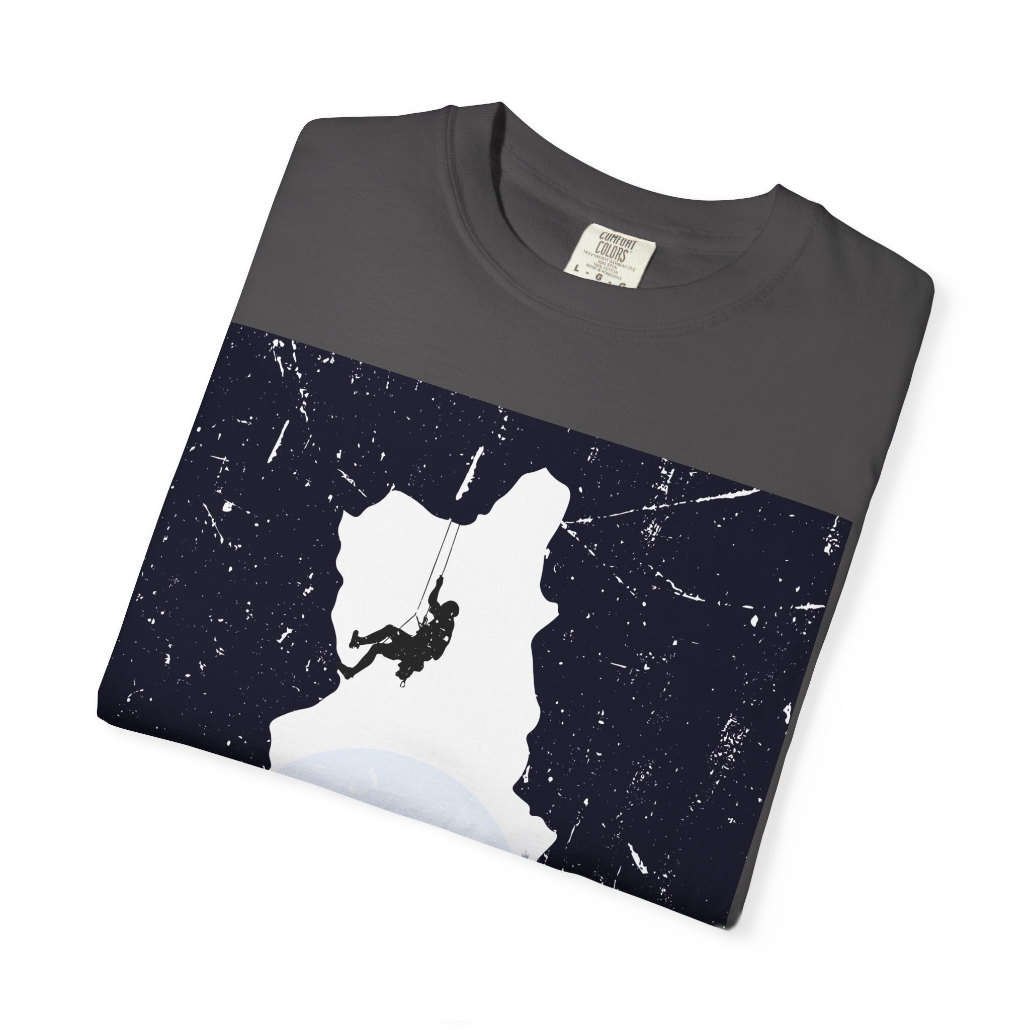 Climber Silhouette T-Shirt — And Still I Rise Mountain Adventure Tee