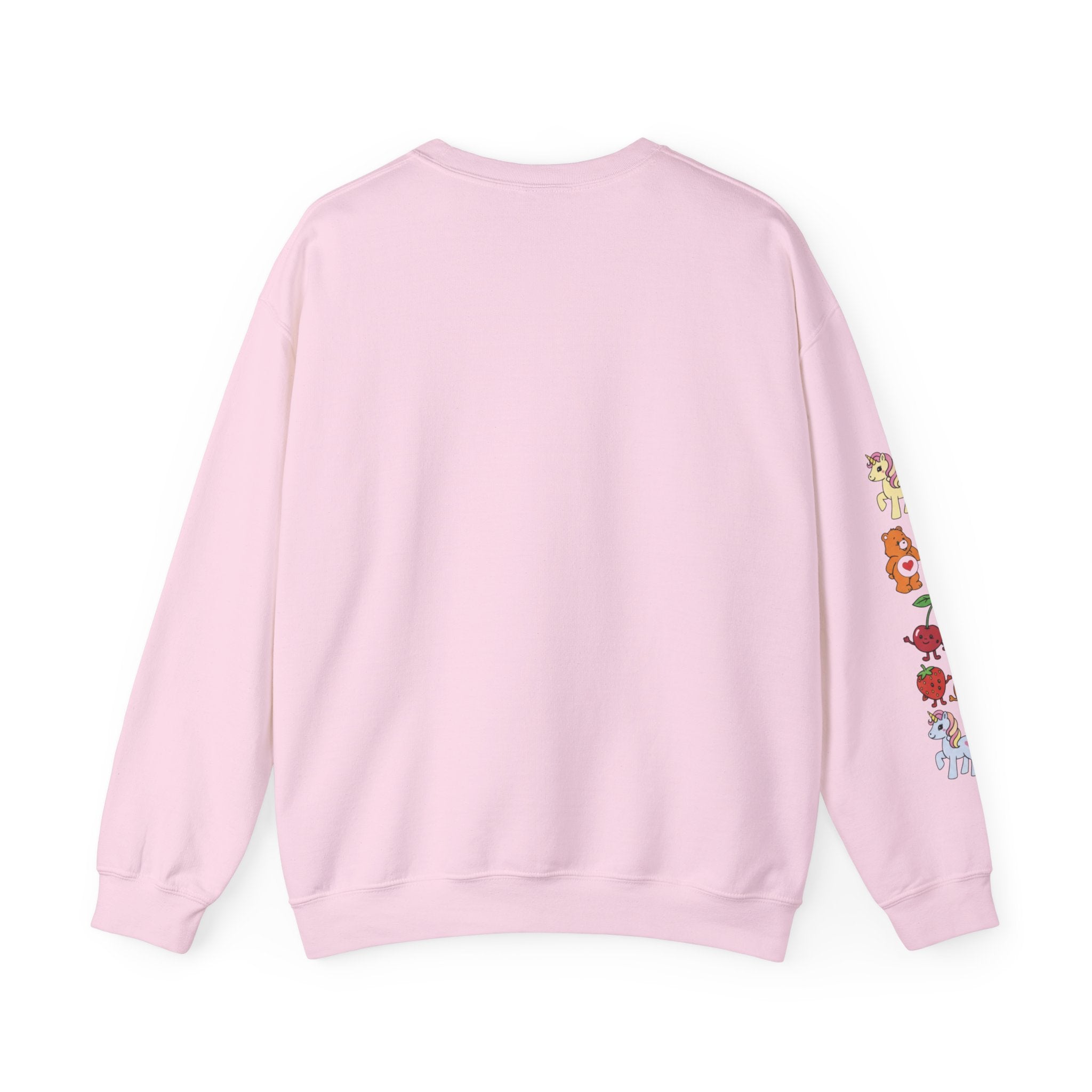 Crewneck Sweatshirt — Colorful Cute Animal Sleeve Graphic