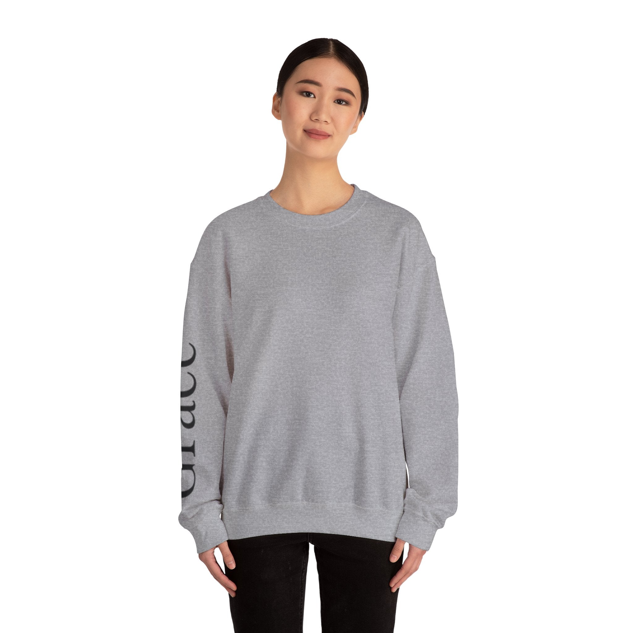 Typographic Sleeve Crewneck Sweatshirt