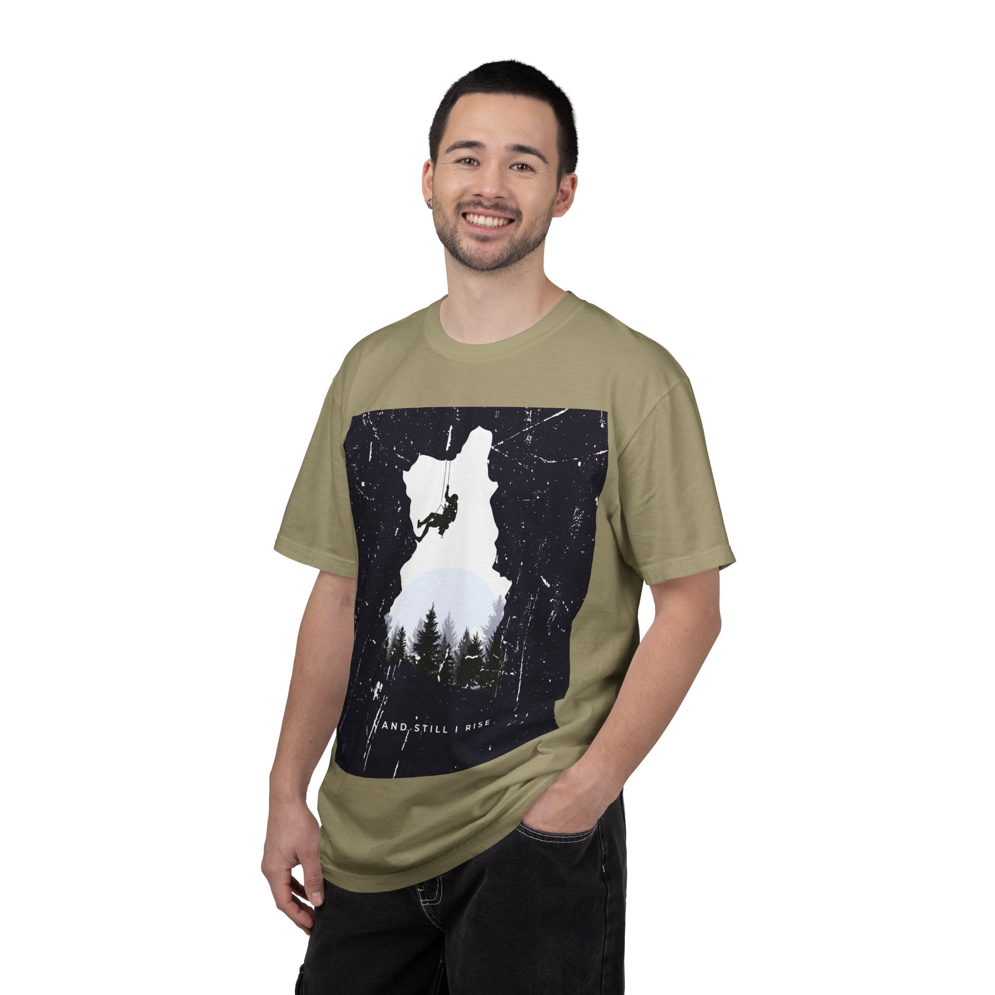 Climber Silhouette T-Shirt — And Still I Rise Mountain Adventure Tee