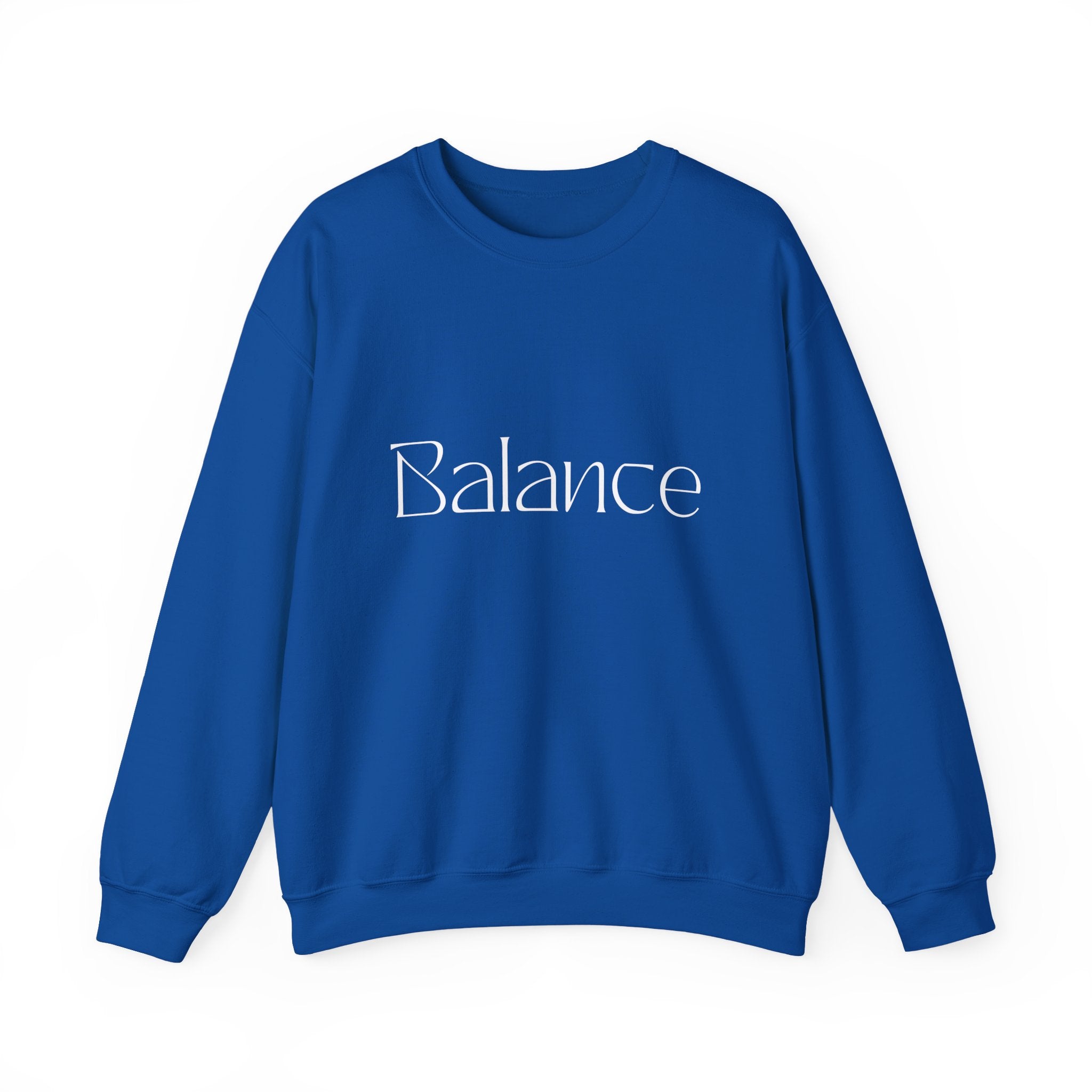 Balance Crewneck Sweatshirt — Minimal Wellness Graphic Sweatshirt