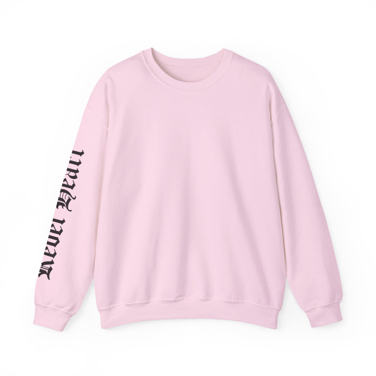 Crewneck Sweatshirt — Gothic 'Heal Each' Sleeve Script