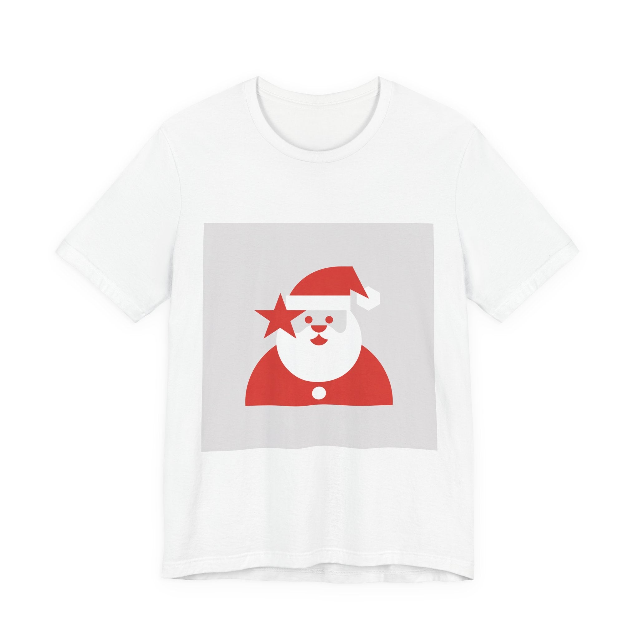 Minimal Santa Graphic Tee | Modern Santa Graphic, Geometric Santa