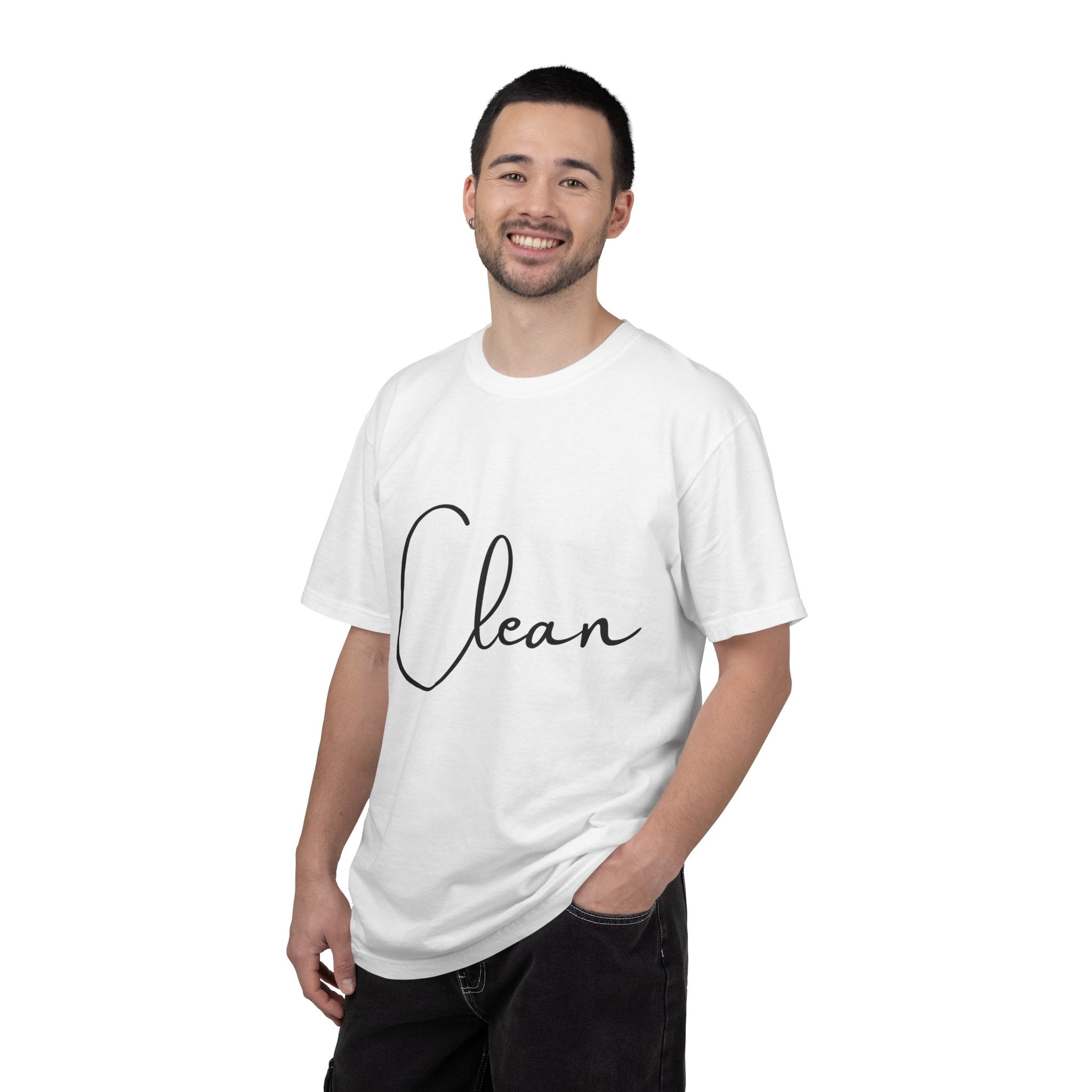Clean Script T-Shirt — Minimalist Handwritten Graphic Tee