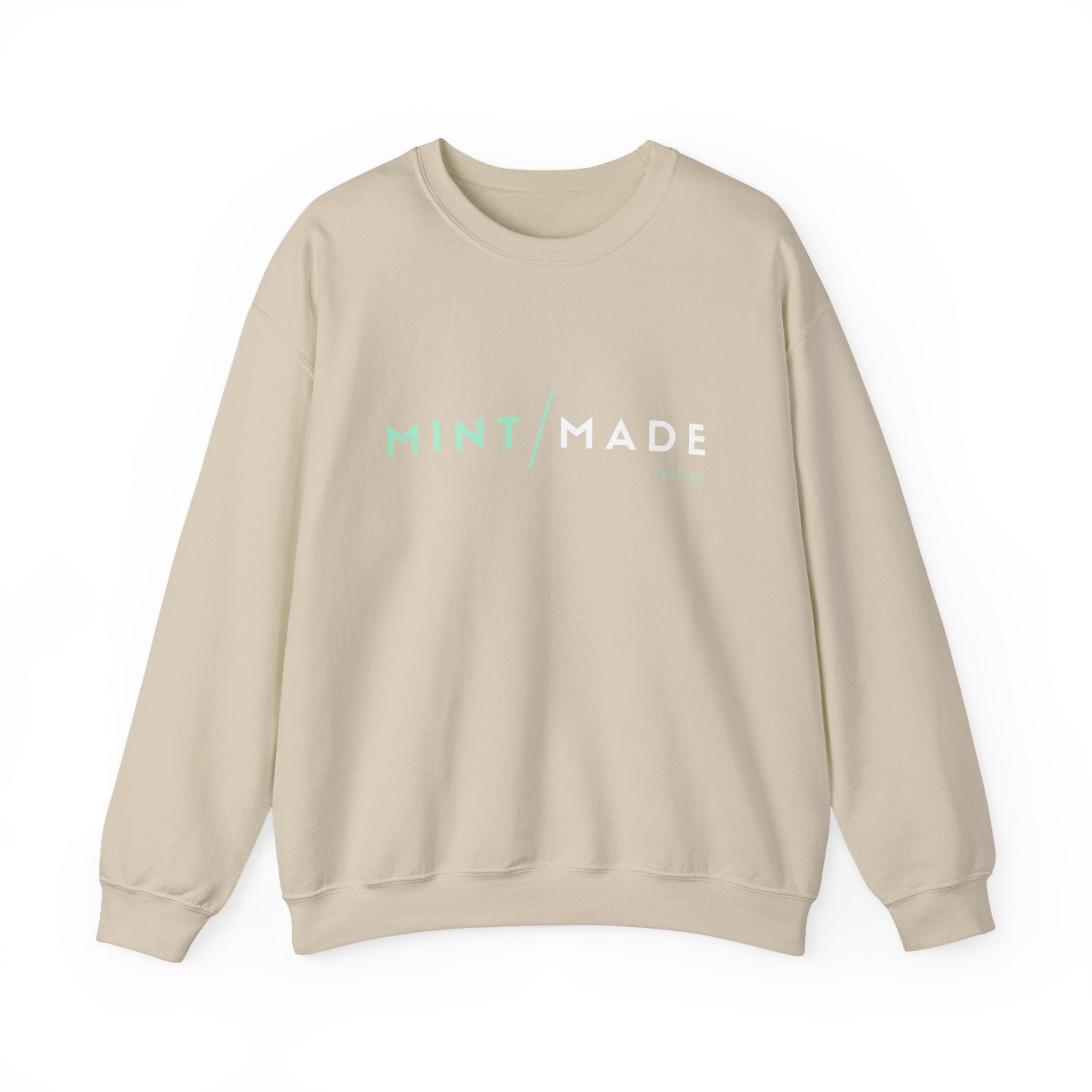 Mint Made Crewneck Sweatshirt — Minimal Logo Cozy Pullover