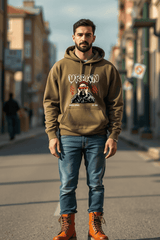 Men's Urban Olive Green Hooded Sweatshirt
