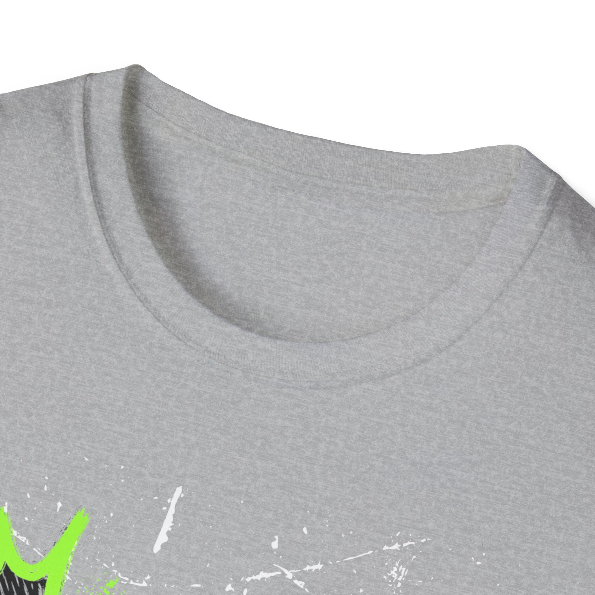 Never Stop Graffiti T-Shirt — Neon Green Street Art Tee