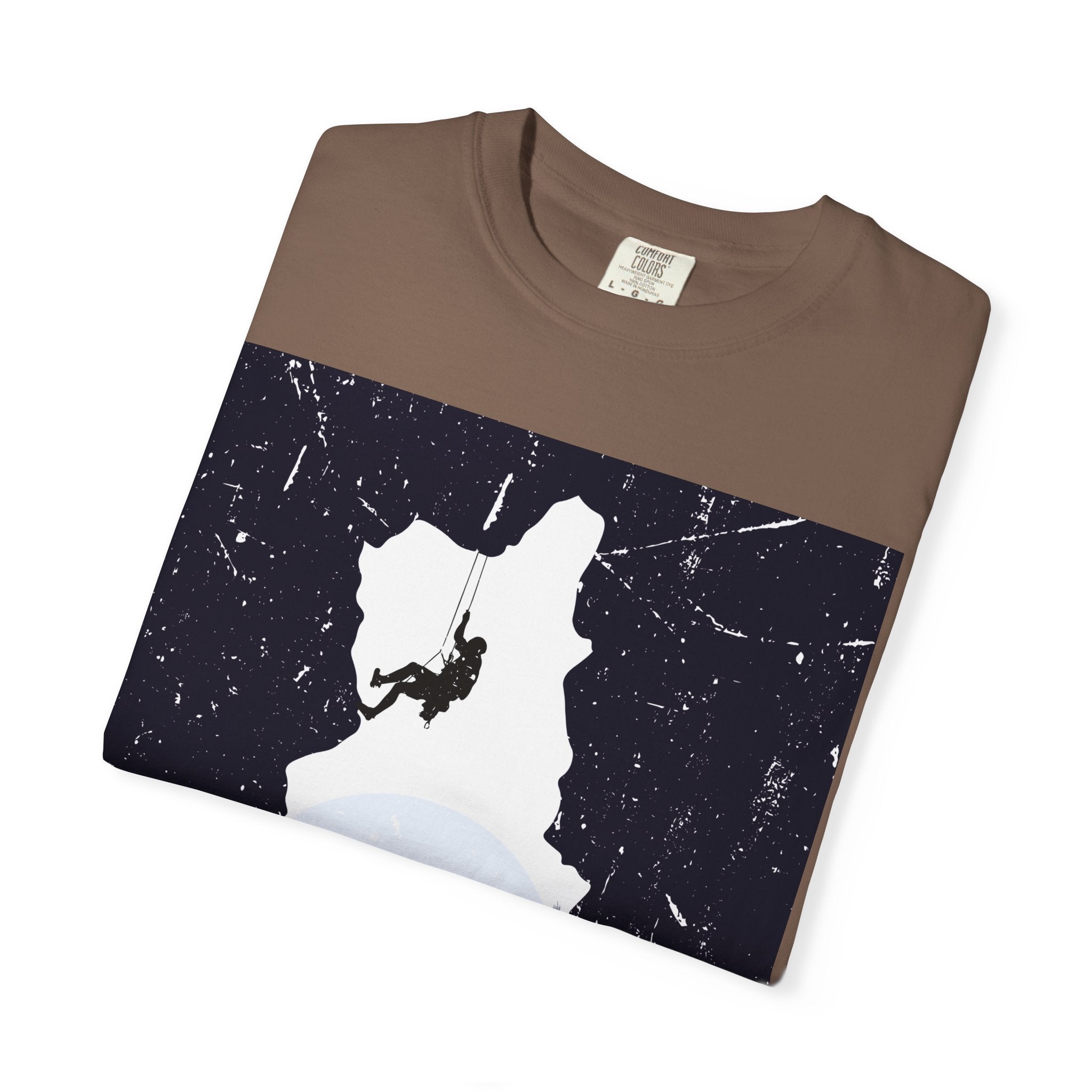 Climber Silhouette T-Shirt — And Still I Rise Mountain Adventure Tee