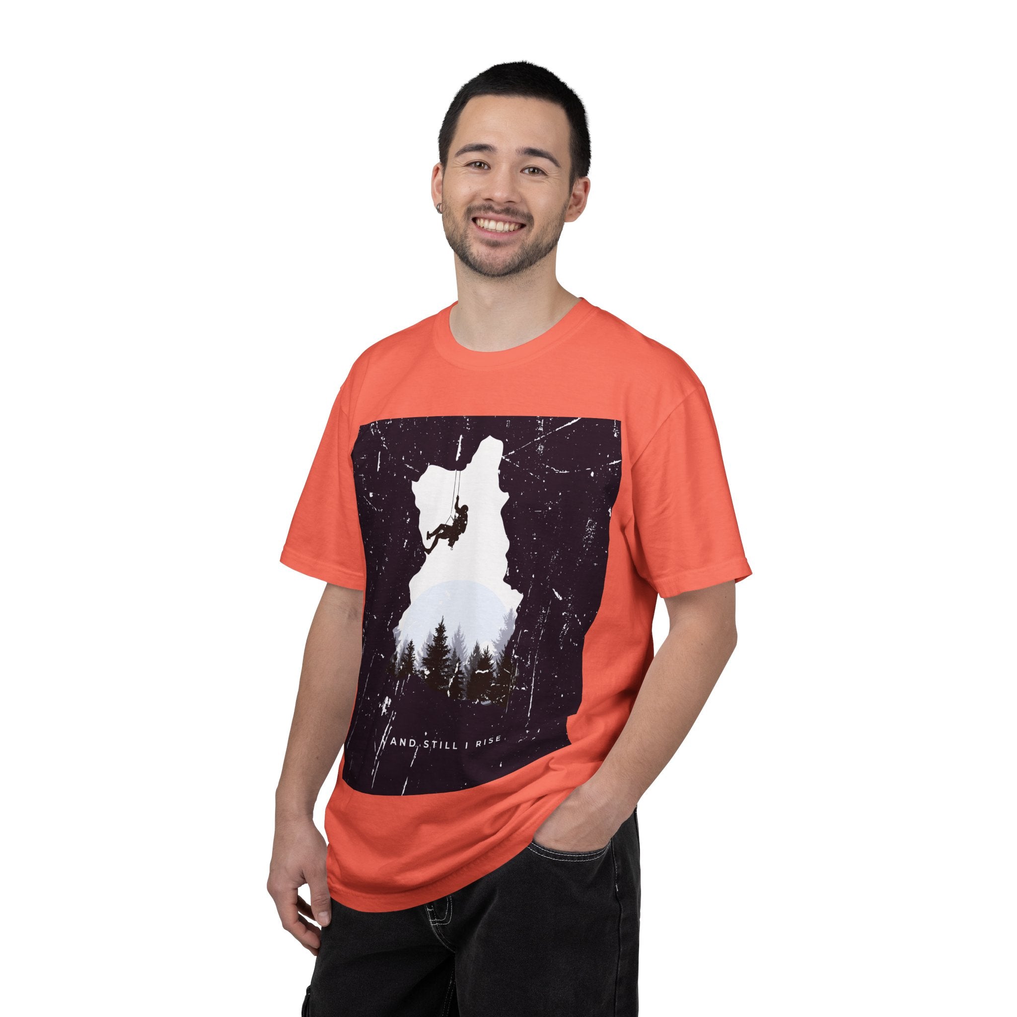 Climber Silhouette T-Shirt — And Still I Rise Mountain Adventure Tee