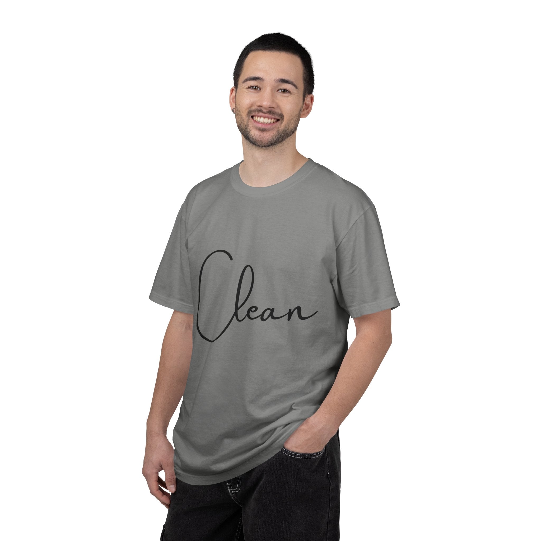 Clean Script T-Shirt — Minimalist Handwritten Graphic Tee
