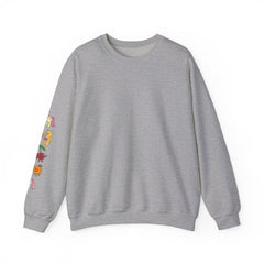 Crewneck Sweatshirt — Colorful Cute Animal Sleeve Graphic