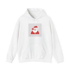 Minimal Santa Graphic Hoodie | modern santa graphic, geometric santa