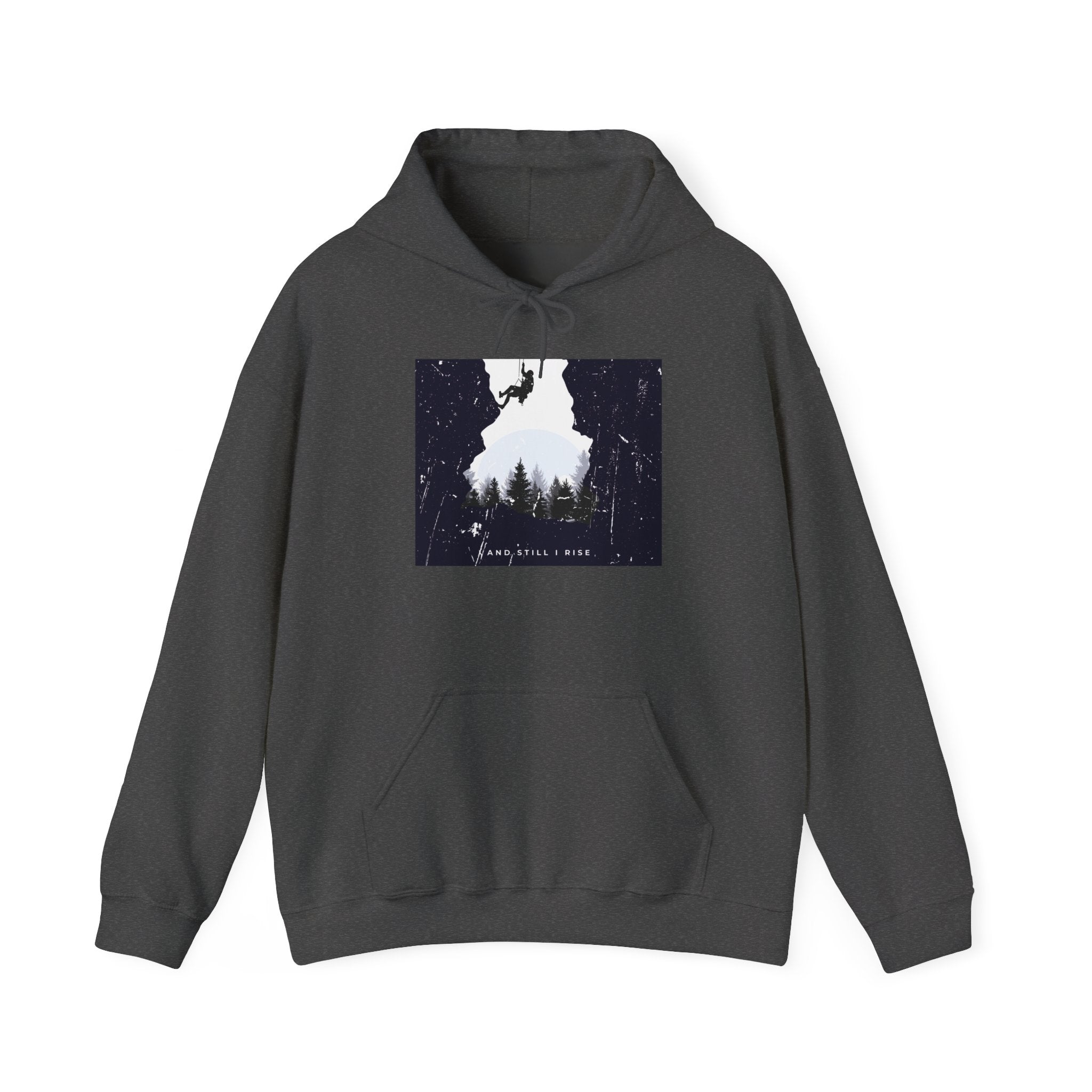 Forest Silhouette Hoodie — 'Come Follow Me' Outdoor Adventure Sweatshirt