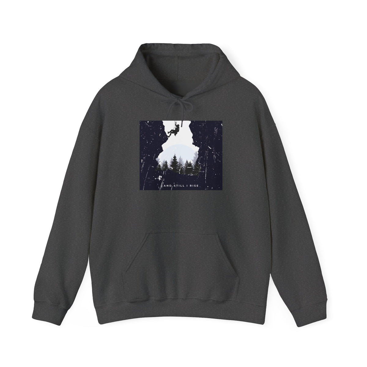 Forest Silhouette Hoodie — 'Come Follow Me' Outdoor Adventure Sweatshirt