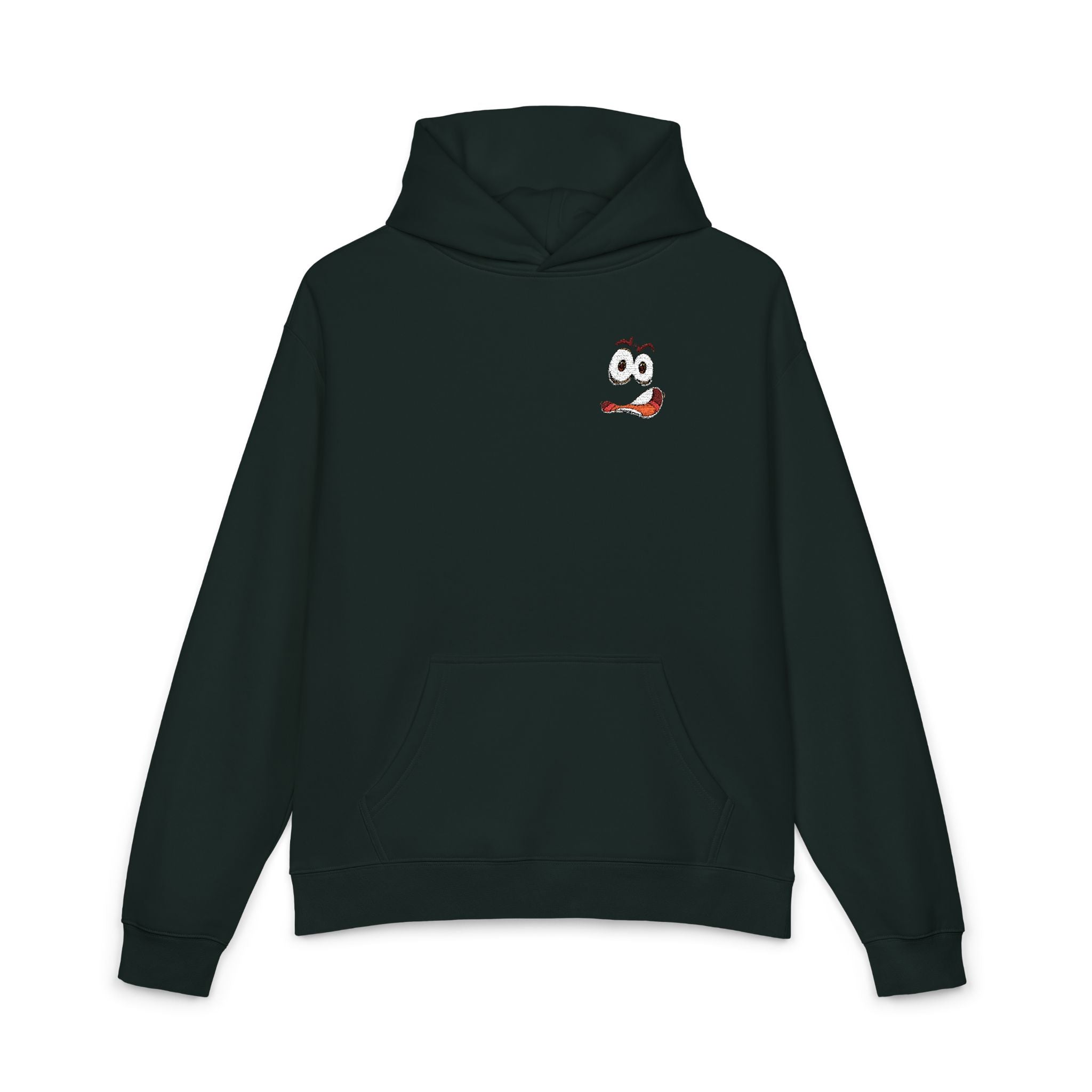Relaxed Hoodie — Cute Cartoon Sushi Roll Pocket Logo Hoodie