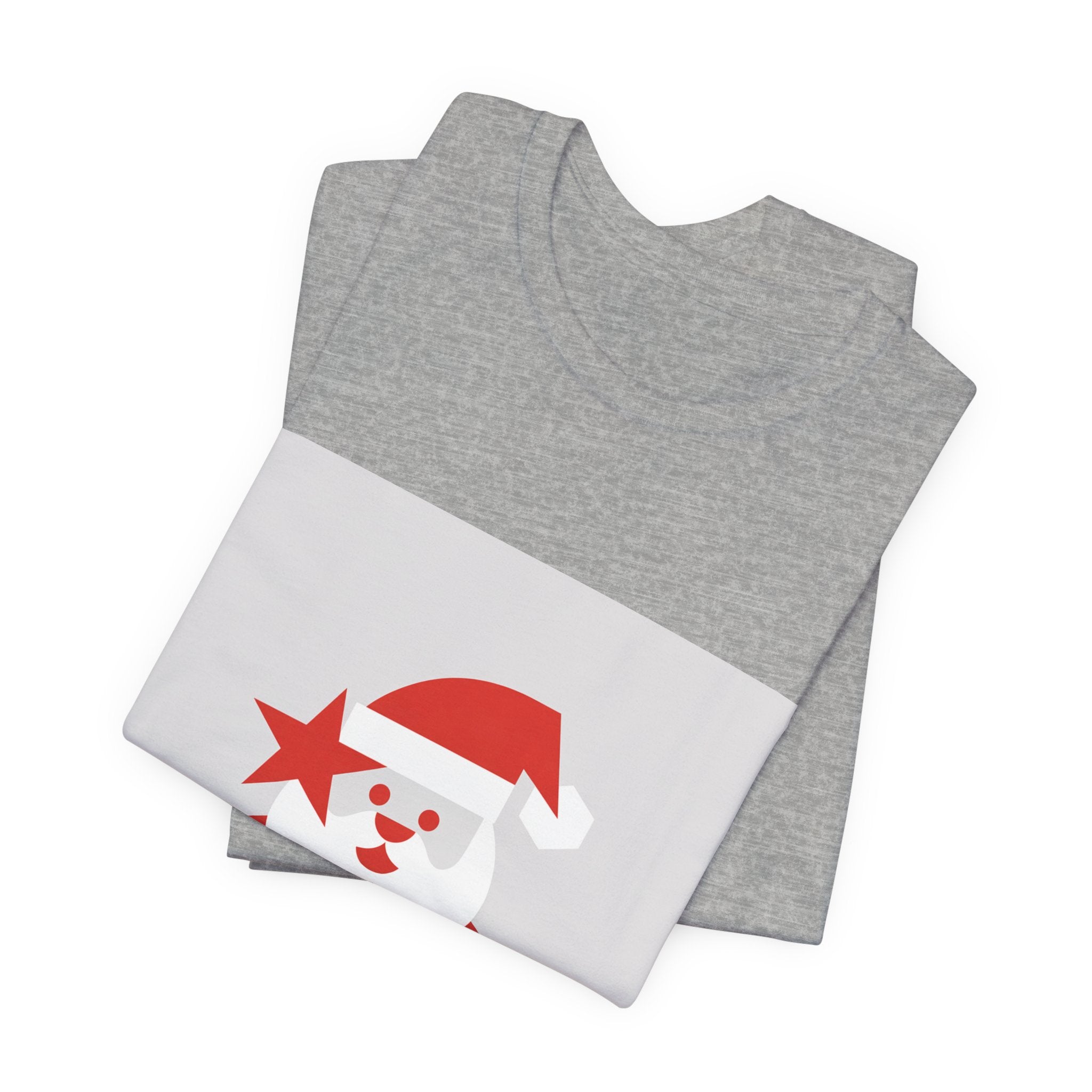 Minimal Santa Graphic Tee | Modern Santa Graphic, Geometric Santa