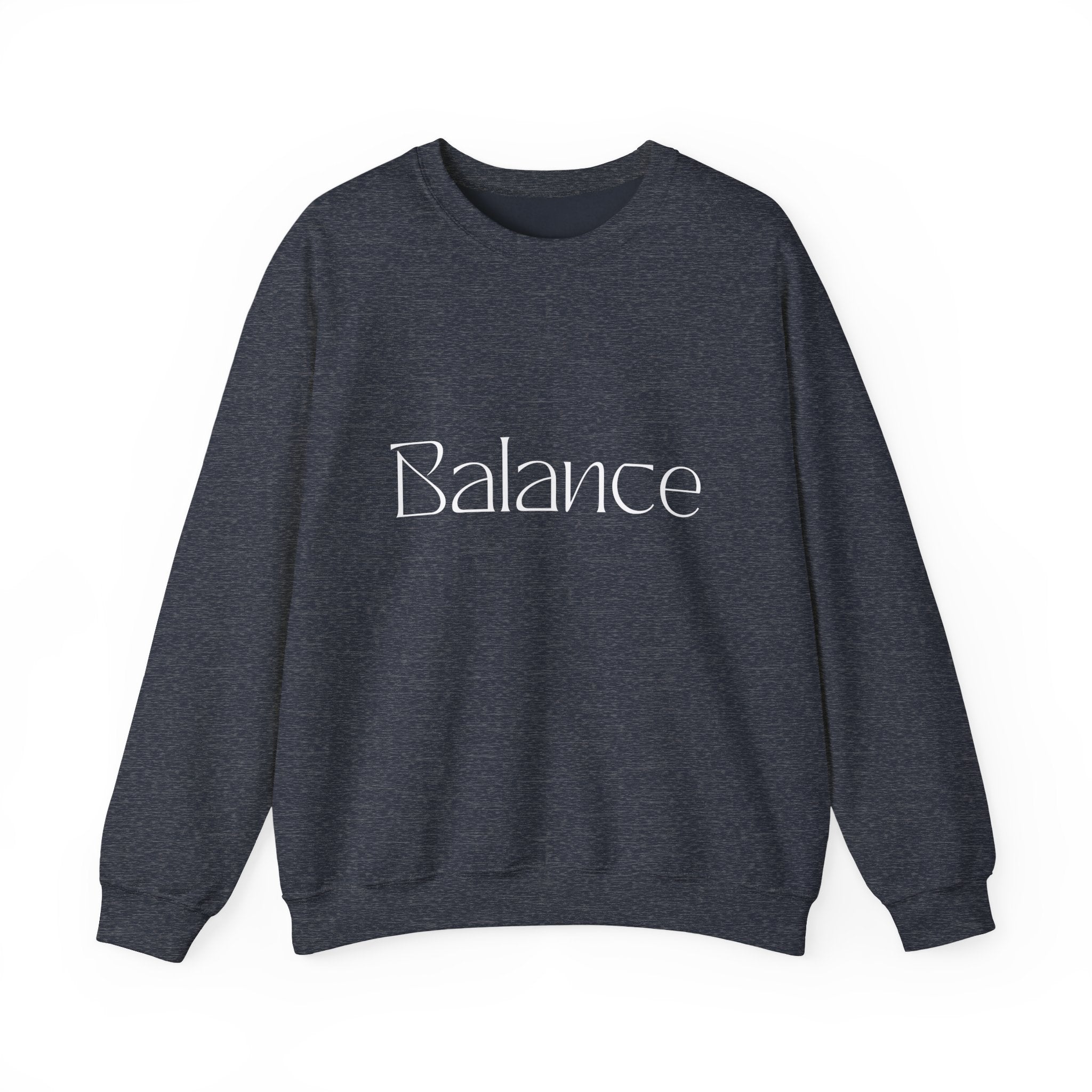 Balance Crewneck Sweatshirt — Minimal Wellness Graphic Sweatshirt