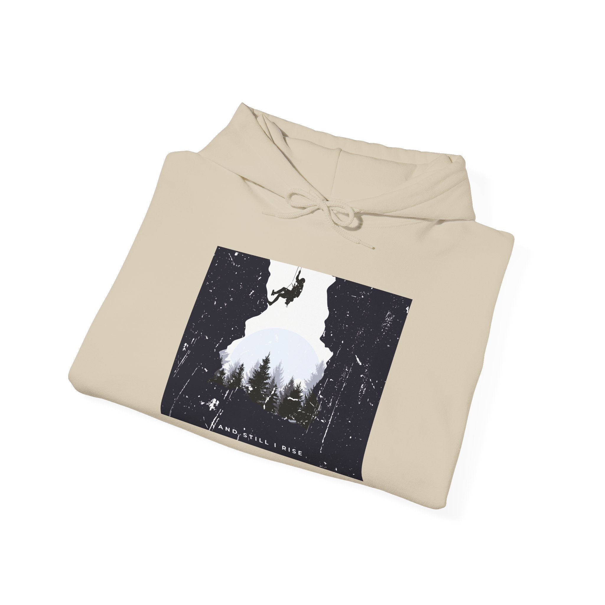 Forest Silhouette Hoodie — 'Come Follow Me' Outdoor Adventure Sweatshirt