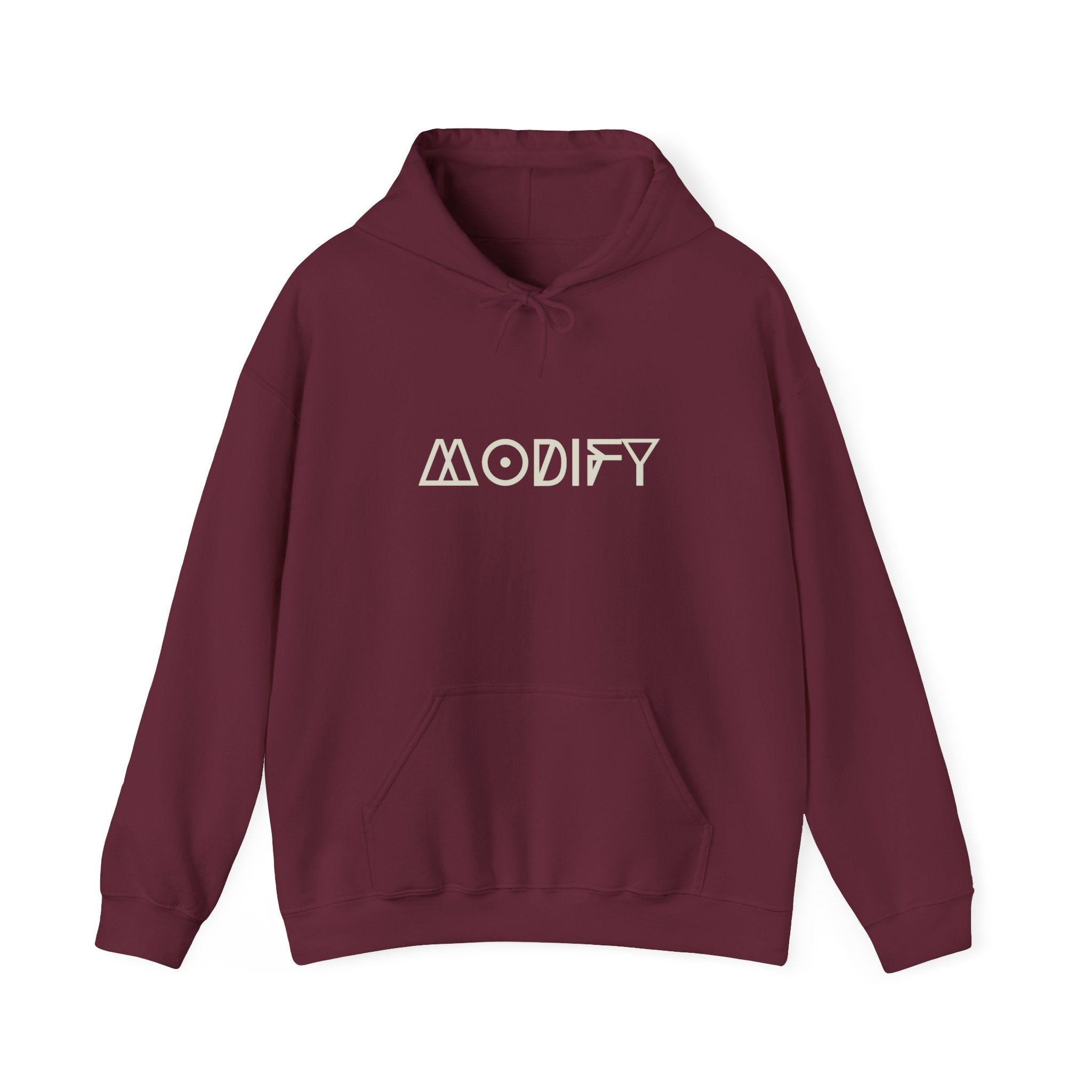 Modify Logo Hoodie — Minimalist Retro Geometric Pullover