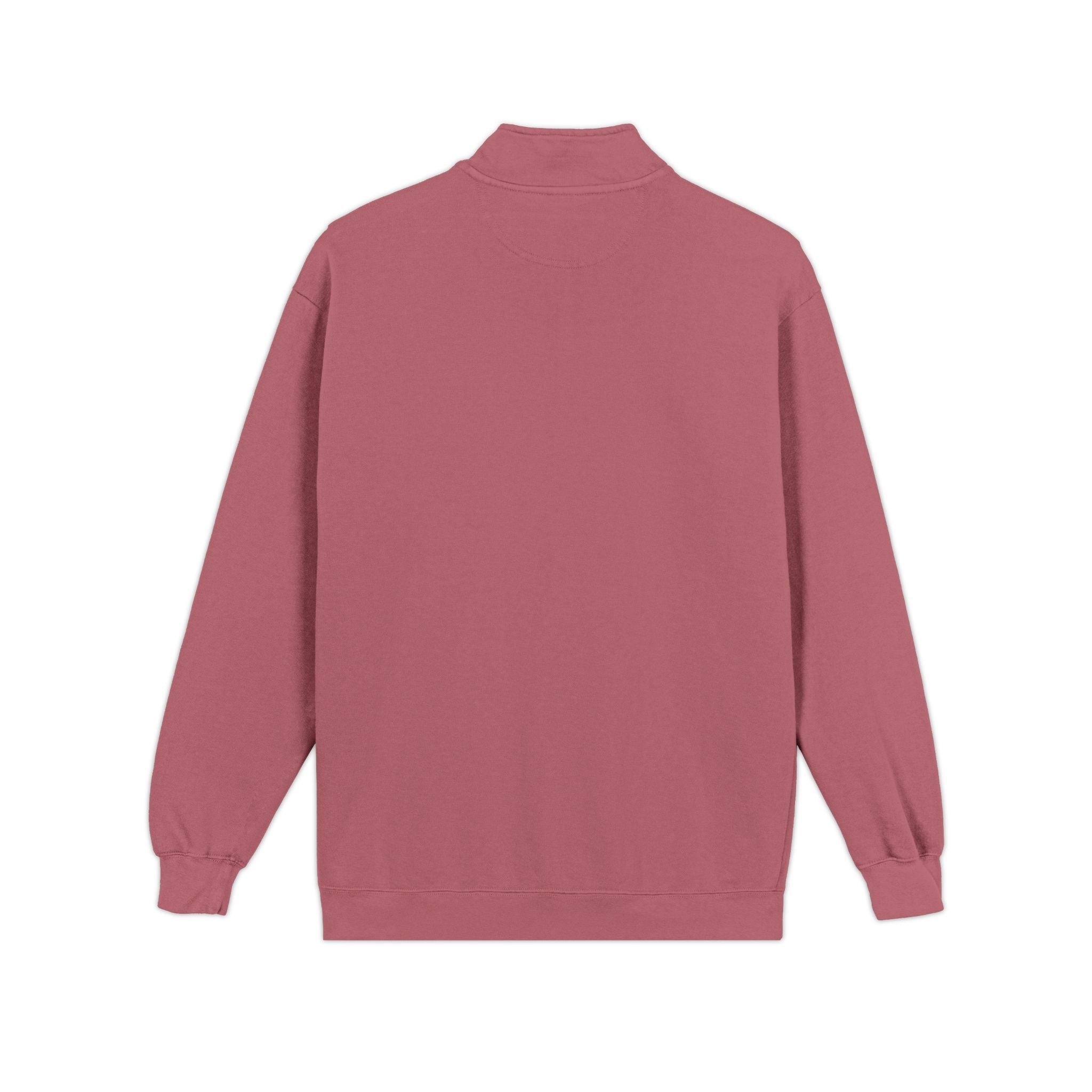 Quarter-Zip Sweatshirt — Minimal 'Balancing' Chest Logo, Cozy Casual Pullover