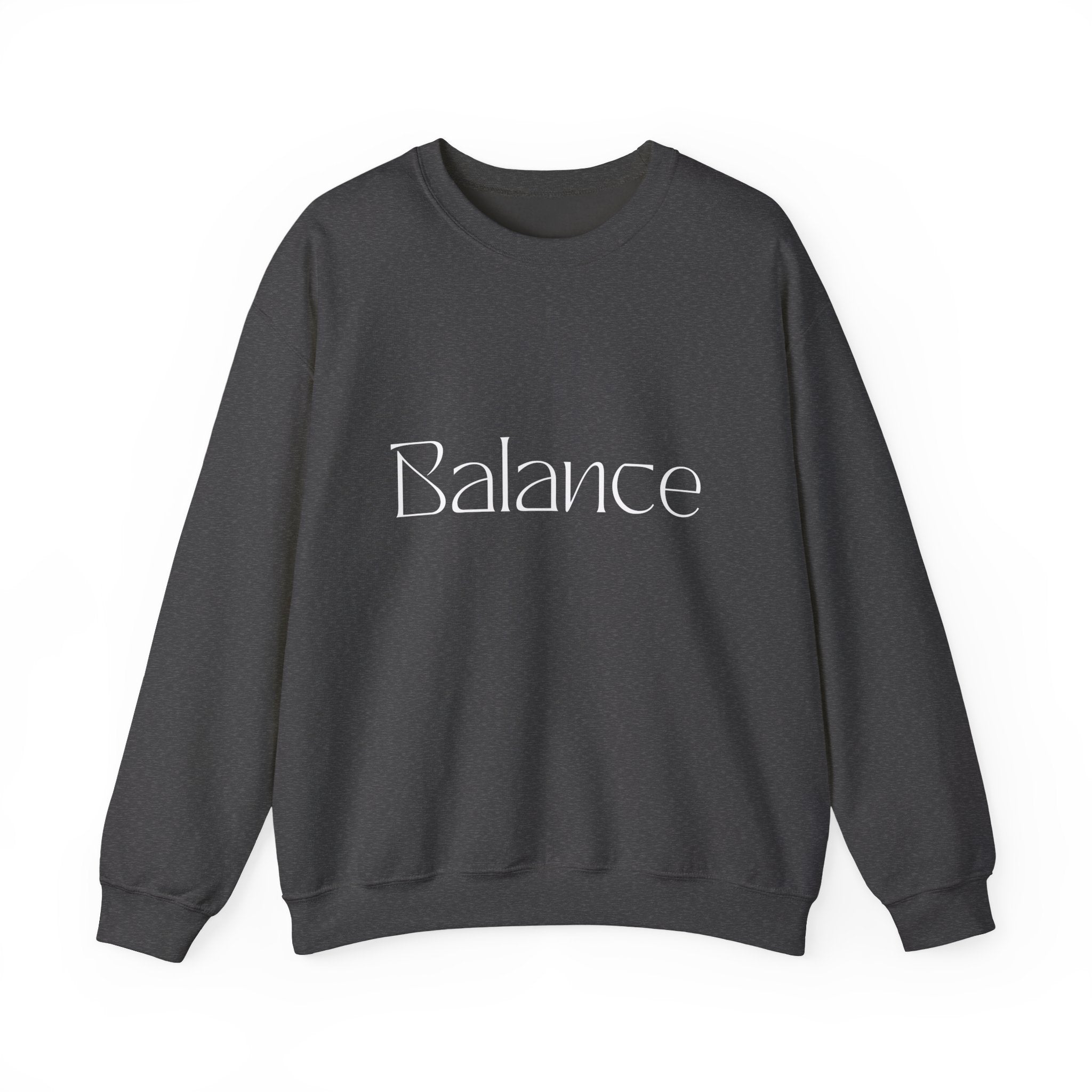 Balance Crewneck Sweatshirt — Minimal Wellness Graphic Sweatshirt