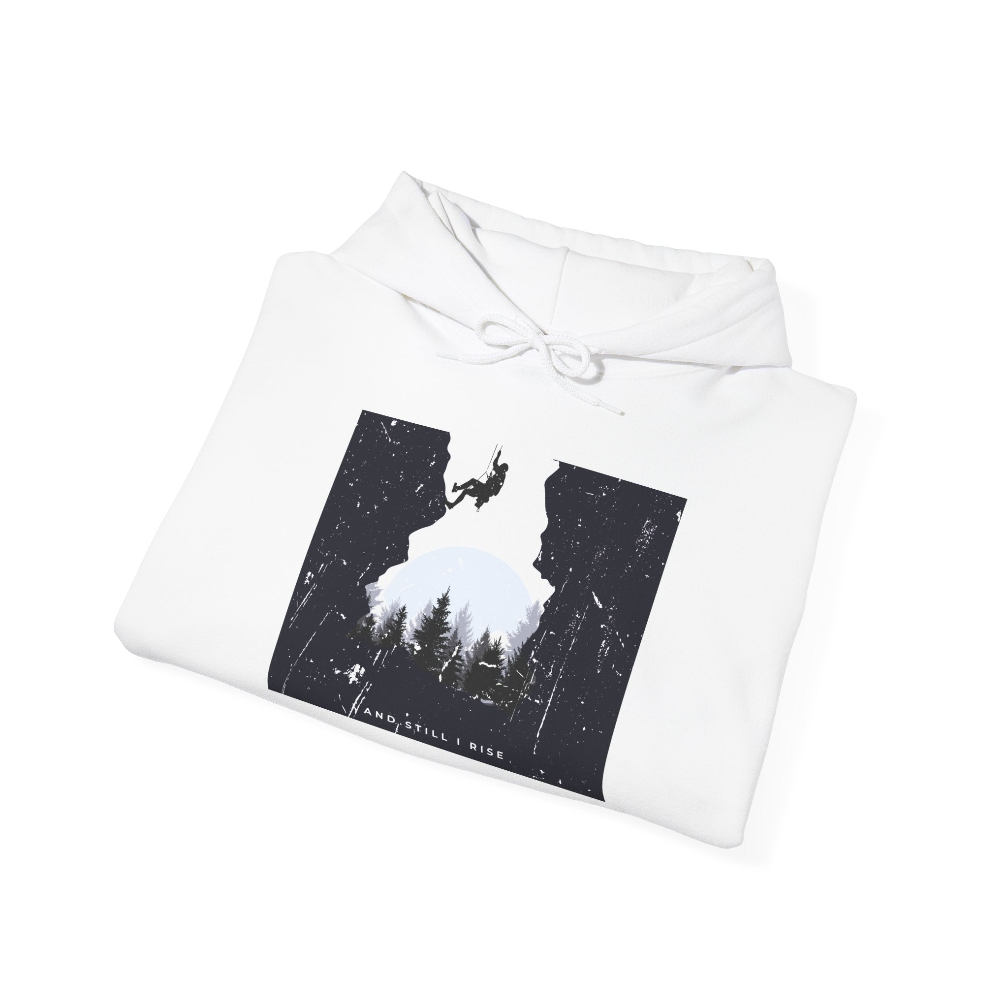 Forest Silhouette Hoodie — 'Come Follow Me' Outdoor Adventure Sweatshirt