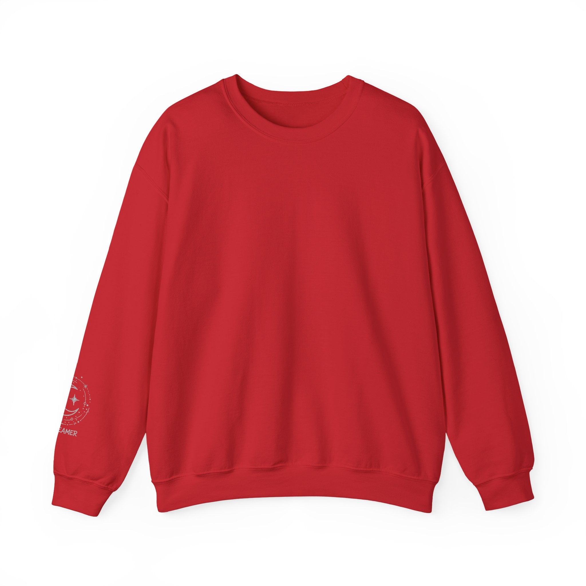 Crewneck Sweatshirt — Minimal Astro Sleeve Graphic