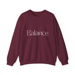 Balance Crewneck Sweatshirt — Minimal Wellness Graphic Sweatshirt