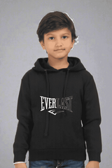 Kids Unisex Everlast Black Hooded Sweatshirt - Drapelet