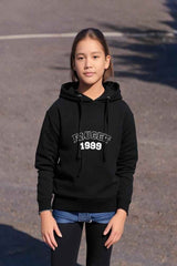 Kids Unisex Fauget 99 Black Hooded Sweatshirt - Drapelet