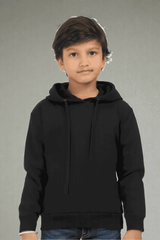 Kids Unisex Plain Hooded Sweatshirt - Drapelet