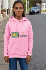 Kids Unisex Stay Fearless Hooded Sweatshirt - Drapelet