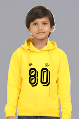 Kids Unisex Team 80 Yellow Hooded Sweatshirt - Drapelet