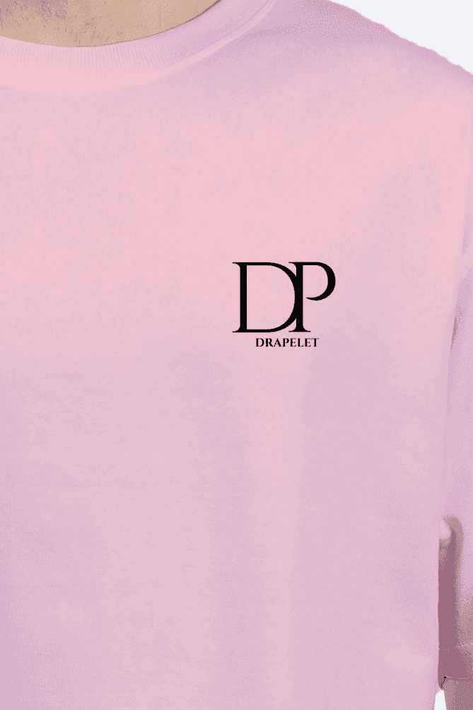 Unisex Light Baby Pink Oversized Standard T-Shirt - Drapelet