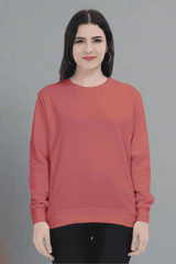 Unisex Plain Coral Sweatshirt - Drapelet