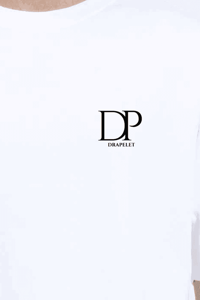 Unisex White Oversized Standard T-Shirt - Drapelet