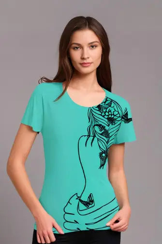 Women Half Sleeve Tshirt