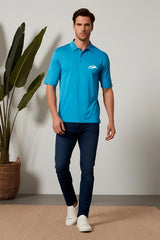 Petrol Blue Polo T-shirt