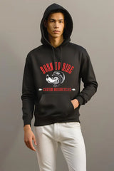 Men's Bike Ride Black Hooded Sweatshirt