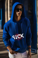 Men's Sick Royal Blue Hooded Sweatshirt