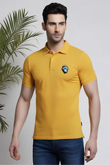 Men's Swagger Monkey Mustard Yellow Polo T-shirt